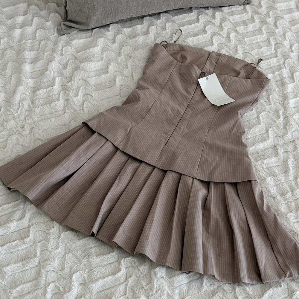 Zara Short Strapless Dress - Picture 12 of 16